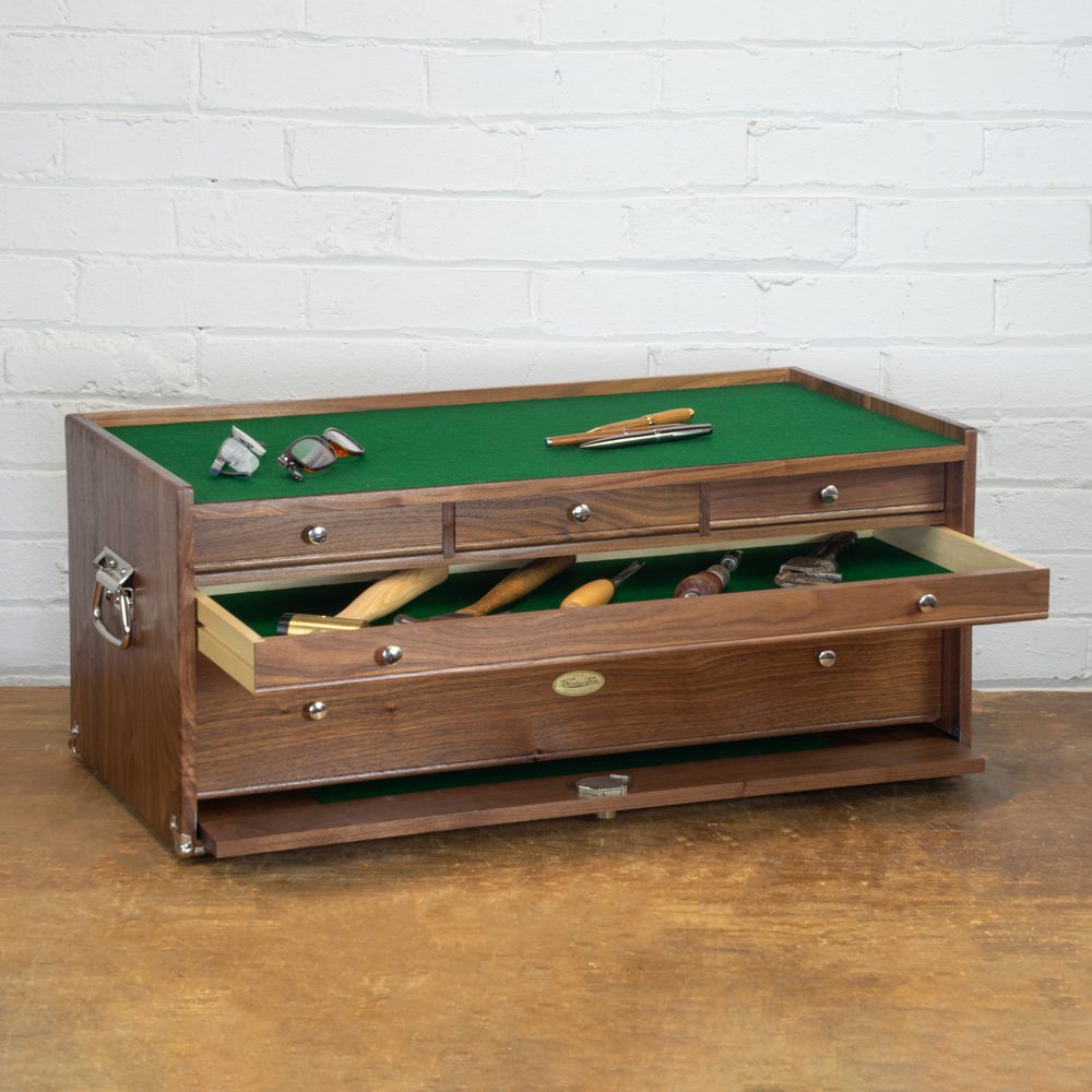 Natural Walnut B2705 Pro-Series Base with Collectibles Natural Walnut B2705 Pro-Series Base with Collectibles