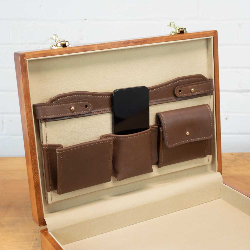 1700-AC Attaché Briefcase Interior with Cell Phone