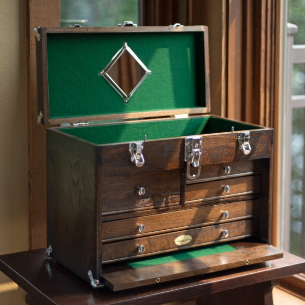 Rare & Fine! Mahogany GERSTNER Machinist's Tool Box with Original