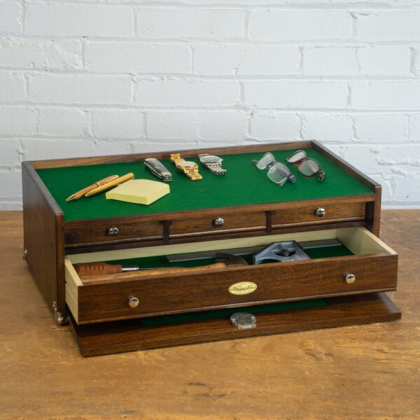Dark Walnut B2104 with Tools and Collectibles