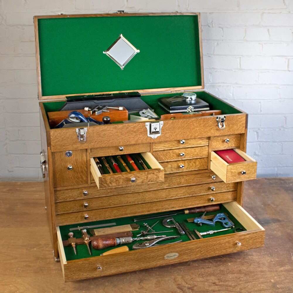 Golden Oak 2613 Chest with Hobby and Collectible items