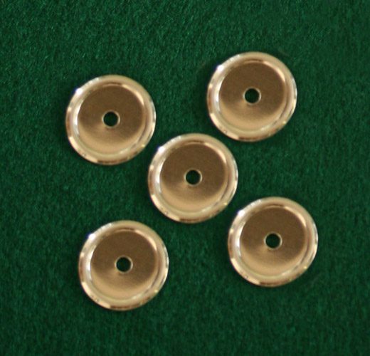 Part 1028a - Brass Backplate for Drawer Knob (Pack of 5)
