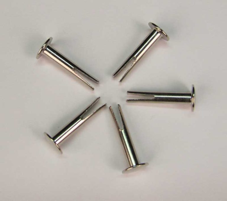 3/4" Nickel Split Rivets Set of 5 Shop Parts Gerstner