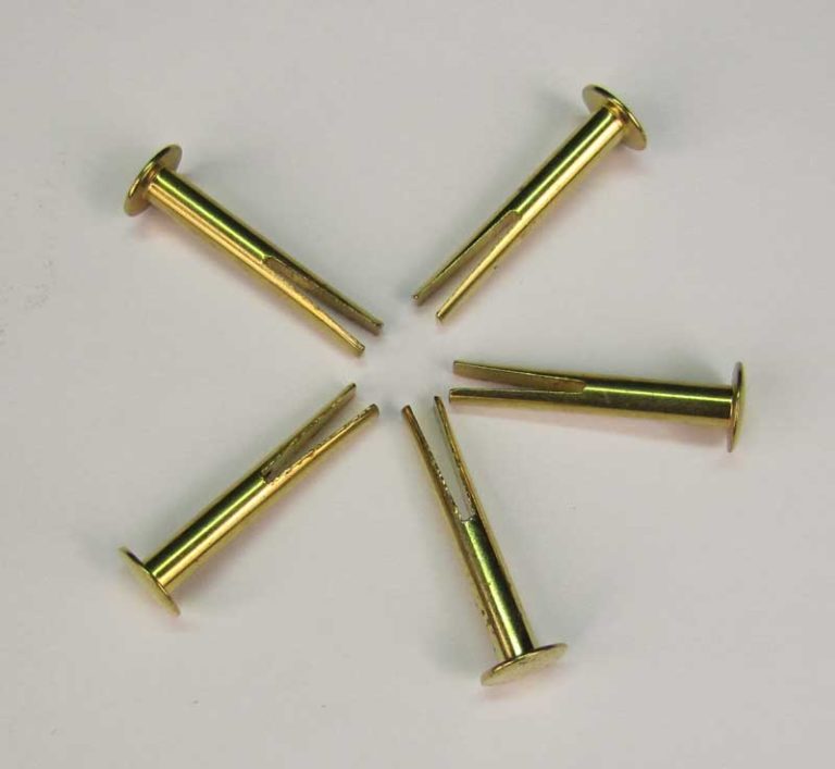 Part 1041 1" Brass Split Rivets (Set of 5 Rivets)