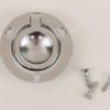 Part 1048 - Nickel Ring Style Finger Pull (with screws)