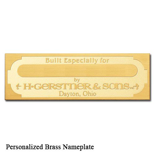 Personalized Brass Nameplate