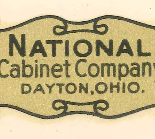 Part 1078 - National Cabinet Company Drawer Label (Original)