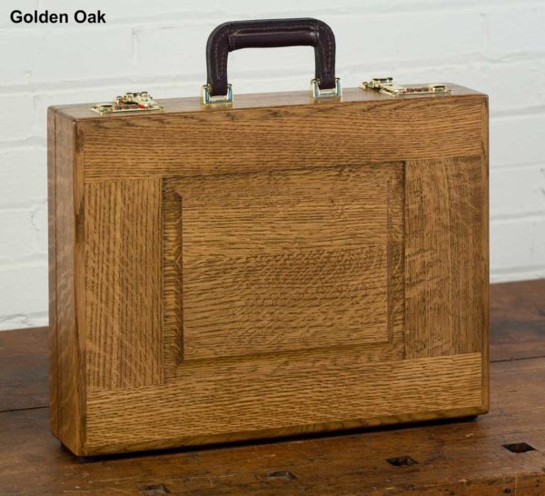 Golden Oak 1700 Attaché Case Closed