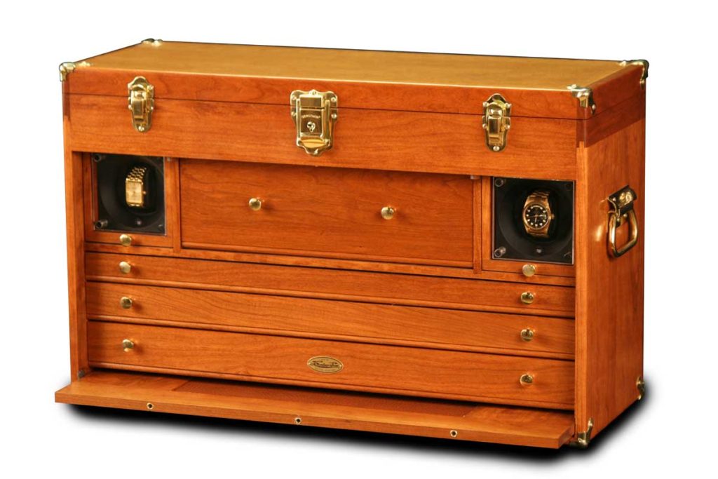 American Cherry Watch Collectors Chest