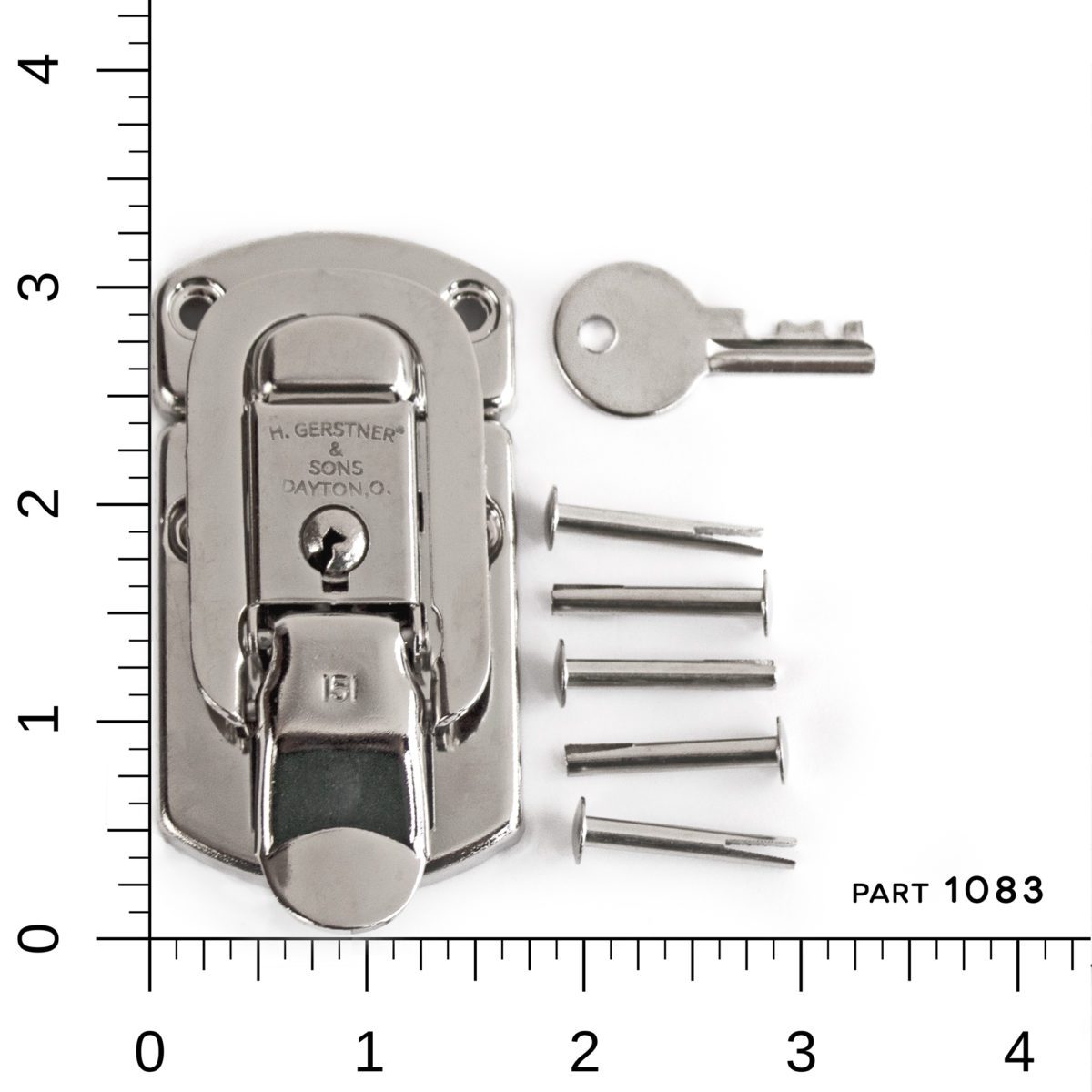 Nickel Chest Lock | Genuine Gerstner Parts | Shop at Gerstner