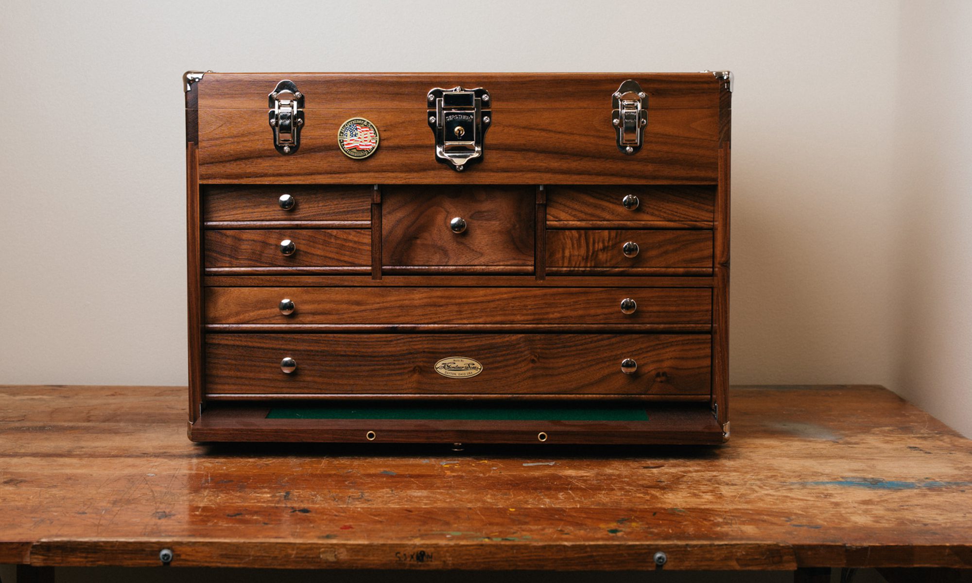 Durable wood tool chest construction built for long-term use