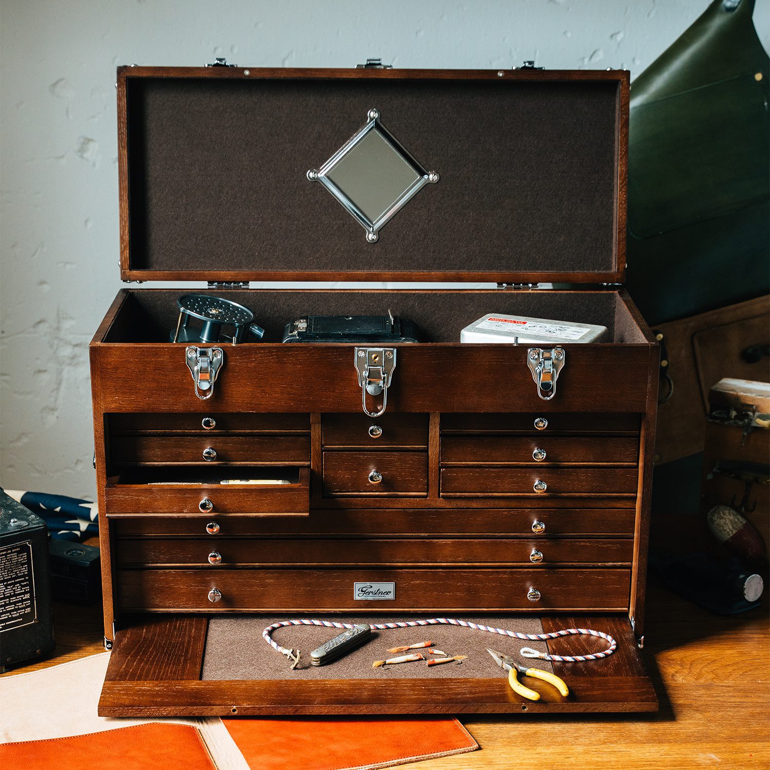gi-t24-d on a bench with tools