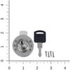 part 1263 chrome base lock with screws