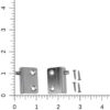 part 1266 chrome front lid brackets with screws