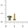 part 1284 brass drawer knob with screw