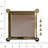 part 1288 brass mirror and mirror frame with screws