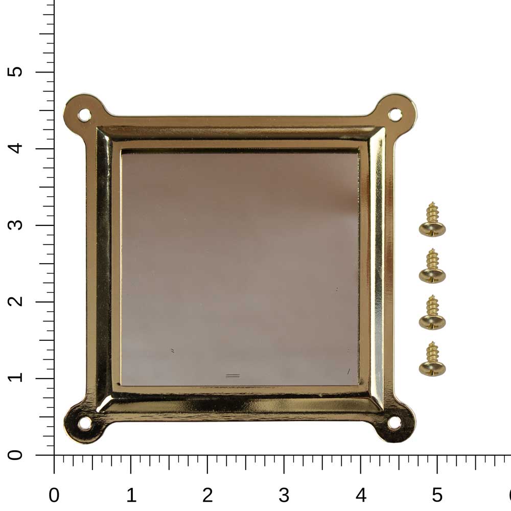 part 1288 brass mirror and mirror frame with screws