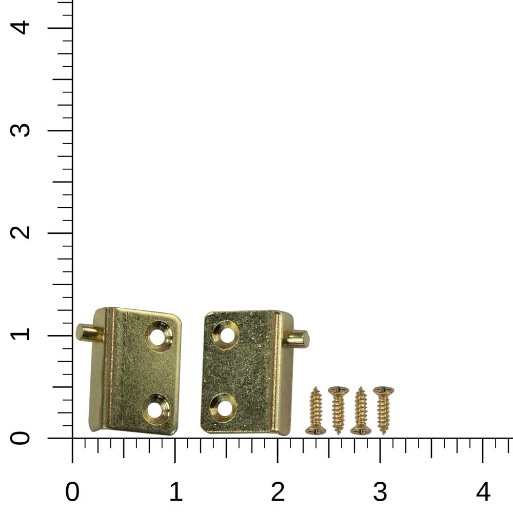 part 1286 brass front lid brackets with screws
