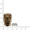 part 1291 antique brass surface mounted chest lock with screws