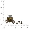 part 1292 antique brass 3-leg corner with screws