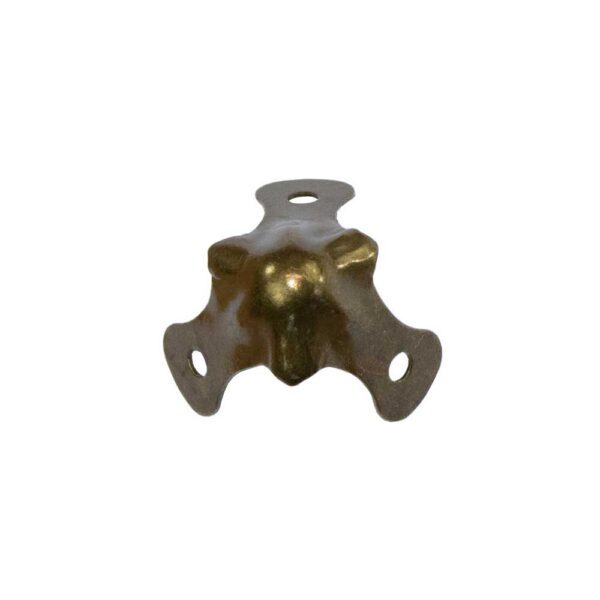 part 1292 antique brass 3-leg corner