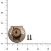 part 1295 antique brass base lock with screws