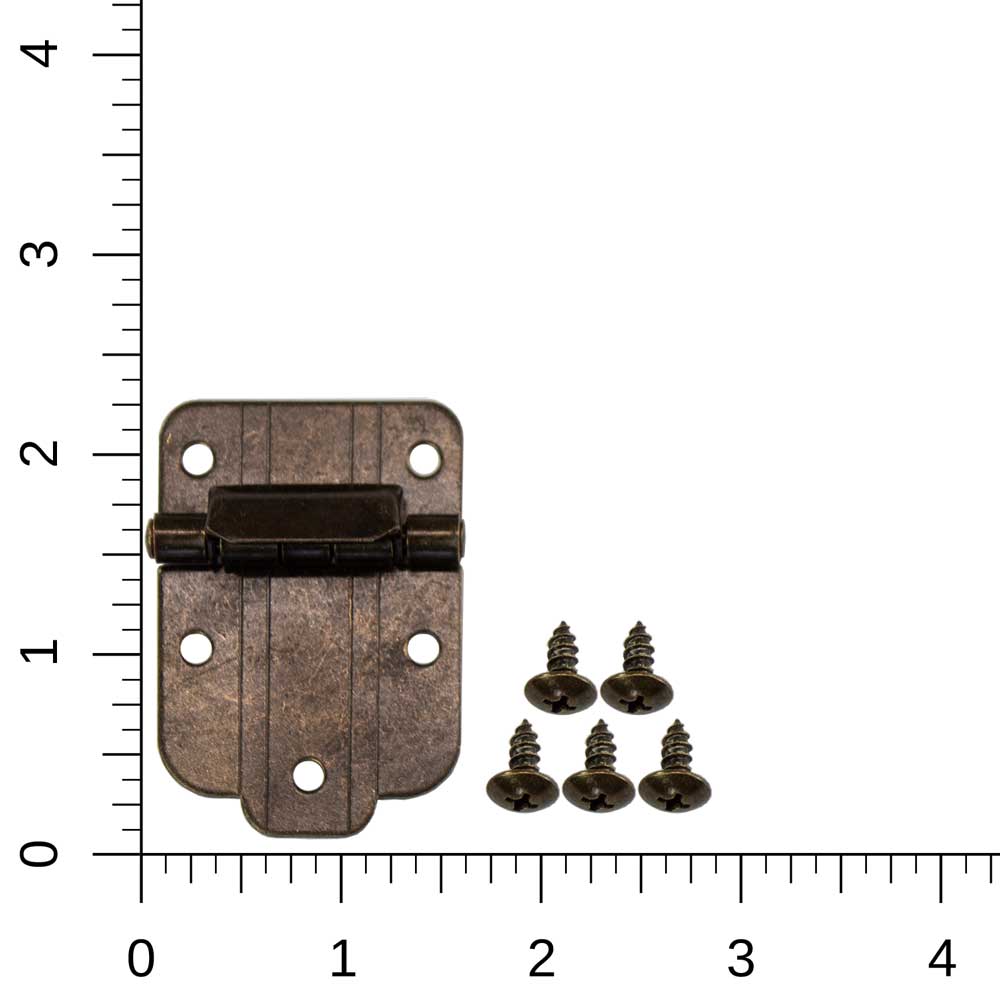 part 1296 antique brass hinge with screws part 1296 antique brass hinge with screws
